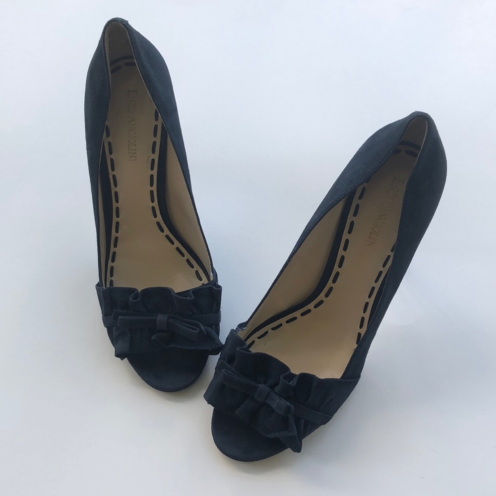 Enzo Angiolni Blue Heels - Picture 3 of 8